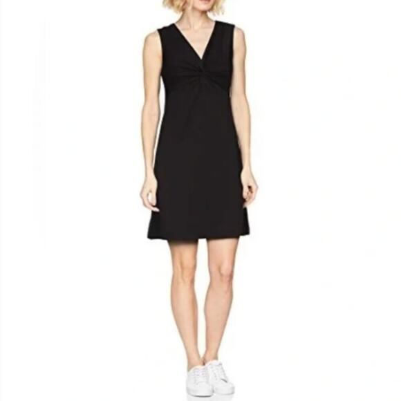 Eddie Bauer Women's Travex Aster Tie The Knot Dress Black Size XL - Picture 1 of 12